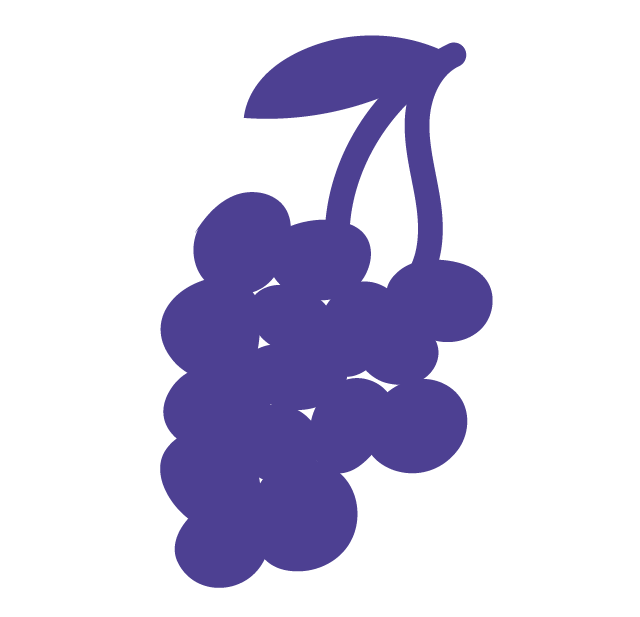 grappe de raisin qui symbolise la famille, les proches