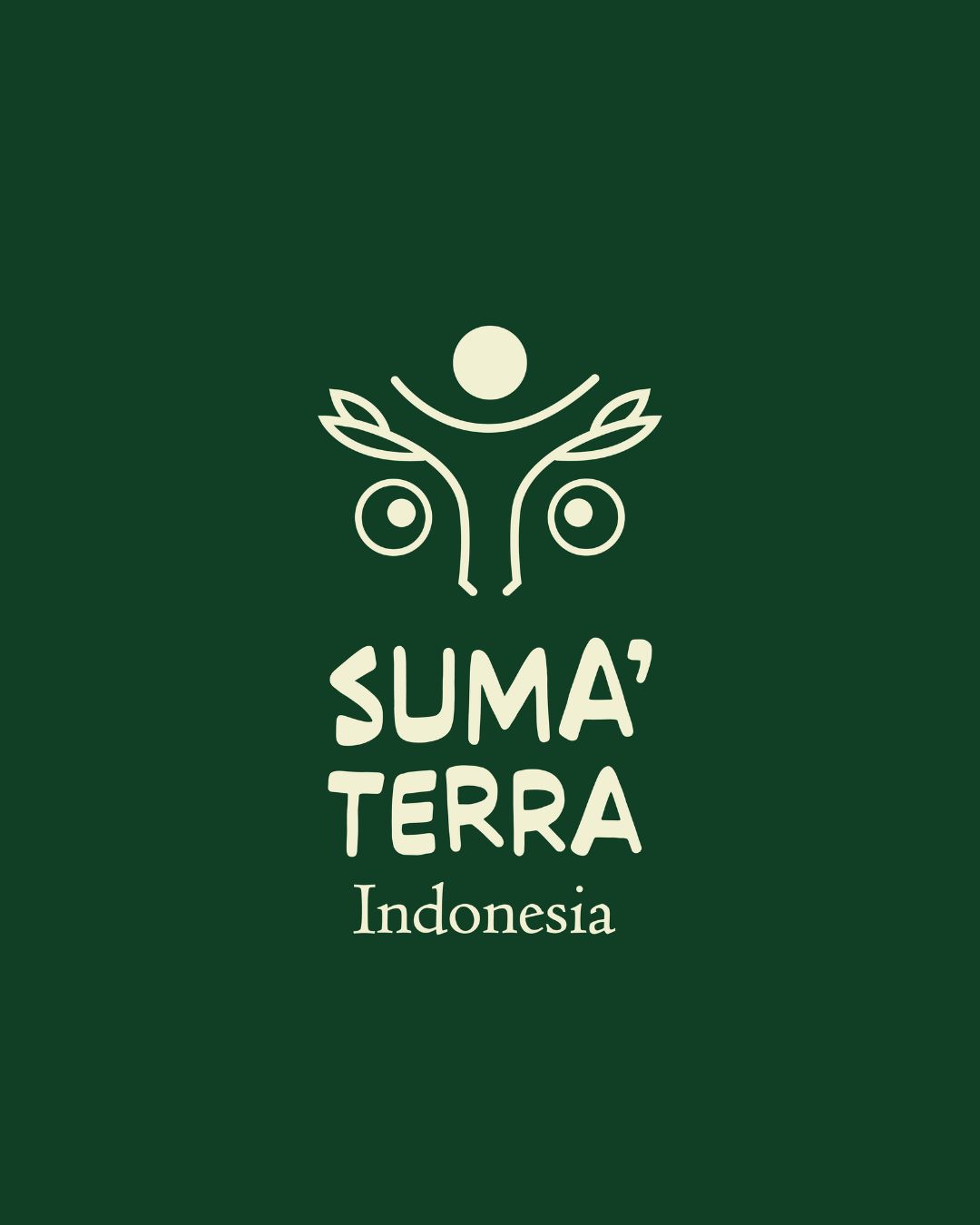 Identité visuelle de Suma'terra indonesia, logo principal créé par Solécla